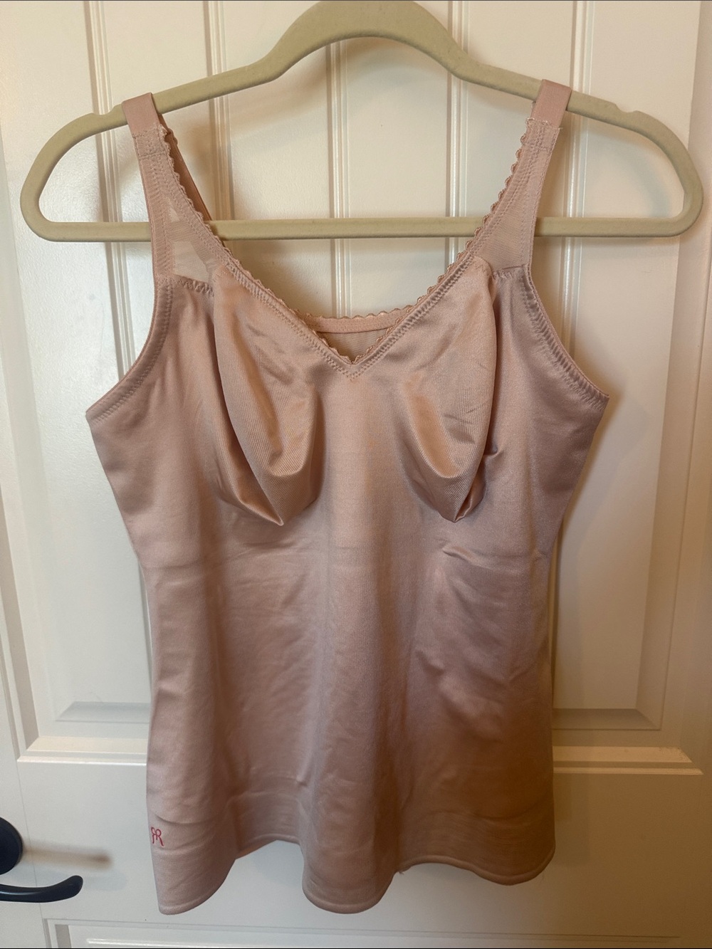 Ruby Ribbon Satin-Look Support Camisole in Nude